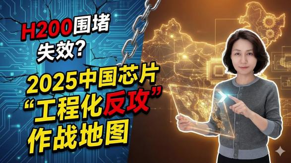 H200围堵失效!揭秘中国芯片“工程化反攻”作战地图 #美国H200芯片解禁,是缓兵之计还是另有图谋? 中国芯片产业不再被动等待,而是选择主动出击! 本视频深度解析#中国芯片产业如何通过全产业链的“系统性工程化”突围, 用一份详实的“作战地图”,带您看懂中国芯片如何硬是闯出一条自我造血的自强之路,实现关键领域的自主可控!