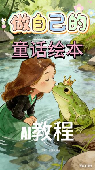 做自己的童话绘本 用自己的照片 自己编故事 做童话绘本 #快马加编 #AI教程 #即梦ai短片挑战赛 #汽水音乐