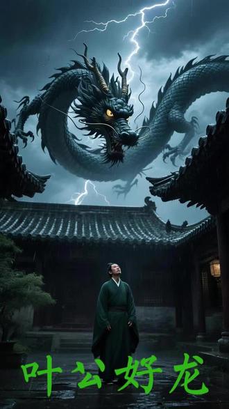 叶公好龙—暗黑版 #成语故事 #叶公好龙 #ai创作浪潮计划
