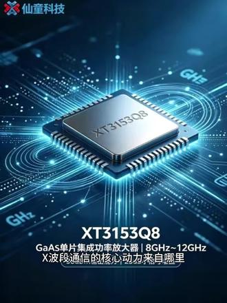 XT3153Q8 GaAs 单片集成功率放大器 8GHz~12GHz
#砷化镓芯片 #功率放大器芯片 #射频芯片 #芯片销售 #电子元器件供应商