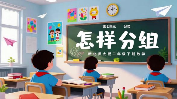 《怎样分组》AI融合课件北师大版二年级下册 #怎样分组 #怎样分组公开课 #怎样分组课件 #分类课件 #二年级下册怎样分组