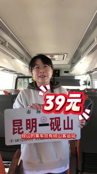 昆明-砚山39元 #交通出行 #乘车