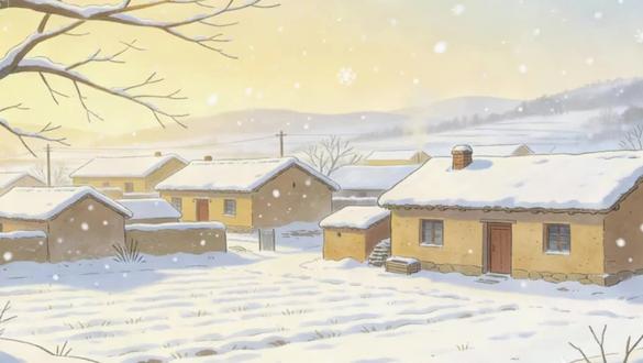 0223(2) 《下雪天》#下雪天的快乐 #农村治愈系动漫 #治愈系动画 #治愈系动漫推荐