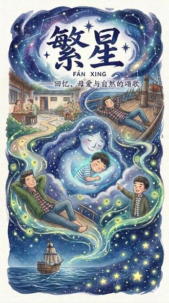 四年级上册P10繁星(竖屏版) Germini出品,和ChatGPT的宫崎骏风格不太一样