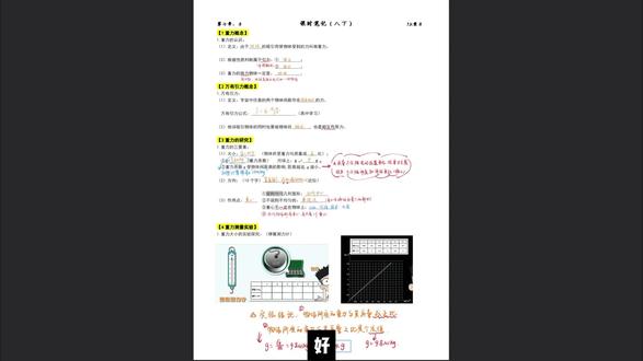 7.3重力01 人教版初中物理八年级下册“第7章第3节重力01”
#物理 #学霸笔记 #初中物理 #干货分享 #秘籍