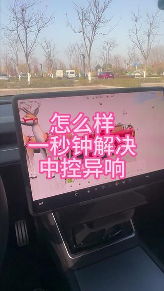 屏幕下方有异响,一秒钟教你怎么解决!#特斯拉 #焕新版modelY #焕新版model3