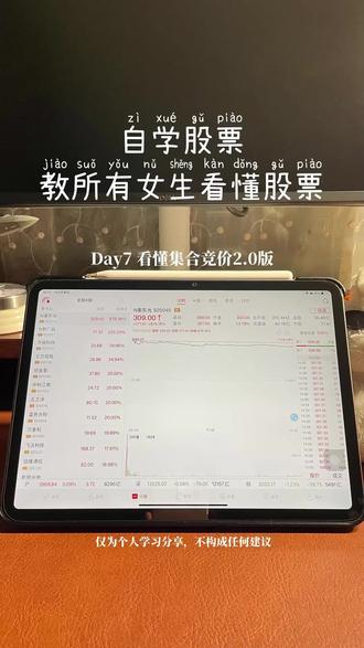 教你看懂股票 第7集|看懂集合竞价2.0版 姐妹们!9 点半开盘才看盘真的太吃亏了!
这集我把自用的集合竞价干货全掏出来,大白话讲透 4 种竞价形态,教你看懂主力是拉涨还是砸盘,避开诱多陷阱,再也不被来回收割!
0 基础也能一听就懂,看完开盘 10 分钟就能摸清全天走势!
#集合竞价 #集合竞价讲解 #集合竞价时间 #集合竞价打板 #自学股票