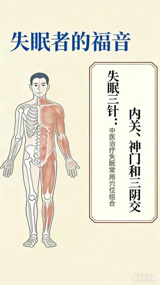 失眠三针:内关、神门和三阴交 #中医 #艾灸 #养生 #失眠三针
