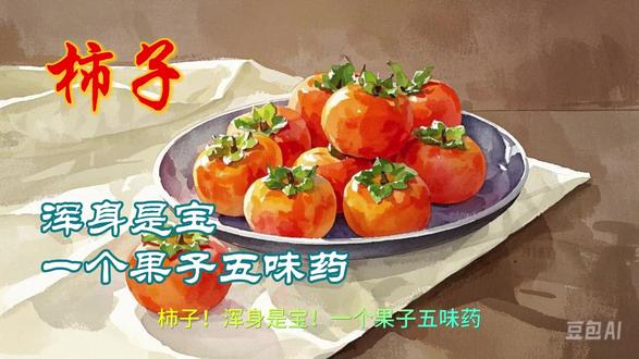 柿子浑身是宝一个果子五味药