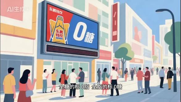 “0糖”竟是商标?东鹏特饮这波操作,把消费者当傻子耍! #热点 #东鹏特饮