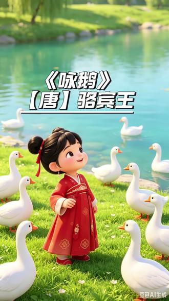 5月19日 古诗《咏鹅》#古诗 #幼儿启蒙#唐诗三百首#启蒙#语文