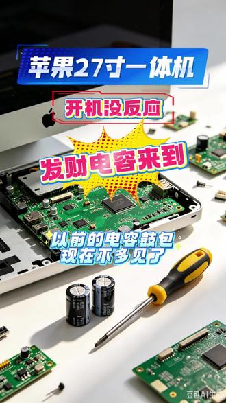 苹果27寸一体机,不开机,发财电容报到 电源板坏了,无输出,直接修电源板!#芯片级维修 #苹果一体机维修 #苹果电脑维修 #赣州电脑维修 #赣州盛祥科技