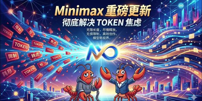 告别 Token 焦虑 minimax 重磅更新,coding plan 套餐也支持全模态了#openclaw #token #大模型 #minimax