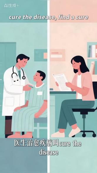 “治愈”叫cure,原来是“照顾”的意思? #词根学单词 #人教版2019 #高中英语必修二unit5 #盐池中学