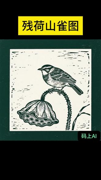 残荷山雀图 这幅“残荷山雀图”真是一幅令人惊艳的艺术作品!画面中,一只灵动的山雀优雅地落在残荷之上,仿佛在诉说着自然界的静谧与韵律。山雀的羽毛细腻入微,每一笔都勾勒出它的生机与活力,而残荷则以简洁而富有力量的线条呈现,两者形成鲜明对比,又和谐共存。
墨绿色的背景,大面积留白,营造出一种古朴而典雅的氛围,让人仿佛置身于一个宁静而深远的世界。古老式的极简主义风格,结合印压线描画的独特技法,使得这幅作品充满了艺术感和收藏价值。
这不仅仅是一幅画,更是一种心境的体现,让人在繁忙的生活中寻得一丝宁静与美好。无论是作为家居装饰,还是艺术收藏,这幅“残荷山雀图”都能成为焦点,吸引无数目光。快来一起感受这份来自大自然的馈赠吧!#万物皆可毛茸茸 #这也能开播 #抖音合集升级计划 #求生式留学 #用odd风记录生活