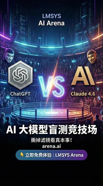 AI大模型盲测竞技场 建议收藏!这个宝藏网站让你通过自己的实际问题真实感受不同AI的智商。https://arena.ai/ #AI能力测评