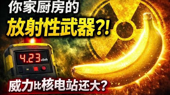 你家厨房的放射性武器,威力比核电站还大 #热点小助手 #我要上热门🔥 #香蕉 #核电站 #科普