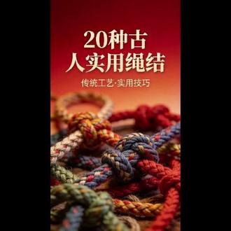 20中古人实用绳结 #绳子系法 #绳结