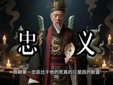 第17集 | 比干直谏:被纣王挖心,忠臣典范 比干直谏就是千古忠臣的悲剧标杆!比干本为商纣王叔父,对商忠心耿耿,敢于直言劝谏,届时纣王暴虐无道,比干冒死进谏,纣王大怒:“我听说圣人心有七窍,我倒要看看!”惨遭挖心而死,终成为忠臣直谏的千古典范。#AI创作浪潮计划 #青年创作者扶持计划 #历史故事 #扣子 #让我看看你有什么好东西