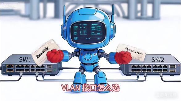 Trunk和Access,端口的两种身份 “VLAN怎么配置?Trunk和Access,分清楚!”#vlan划分 #网络知识分享 #知识科普 #交换机配置 #动漫视频