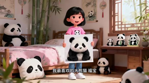 我最喜欢的大熊猫“福宝” 三年级作文/大熊猫