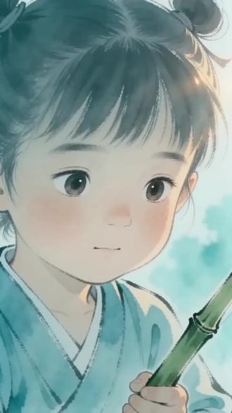 3月31日 (1) 小儿垂钓 胡令能
蓬头稚子学垂纶,侧坐莓苔草映身。路人借问遥招手,怕得鱼惊不应人。#国风古韵 #画诗词 #唐诗 #儿童睡前故事 #诗歌配画