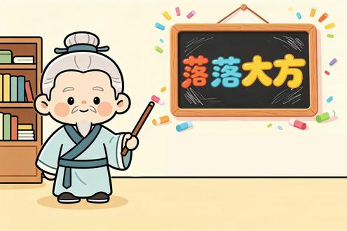落落大方 #成语落落大方 #成语 #落落大方
