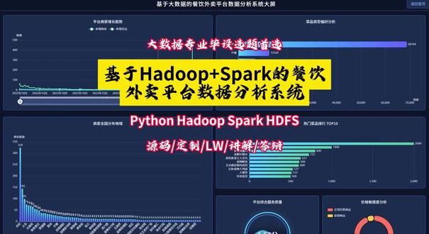 基于Hadoop+Spark的餐饮外卖平台数据分析系统 本系统是一个基于Hadoop与Spark大数据技术栈构建的餐饮外卖平台数据分析系统,旨在对海量外卖业务数据进行高效处理与多维度洞察。系统整体采用Python作为主要开发语言,后端利用Django框架搭建服务接口,前端则通过Vue结合ECharts实现数据的动态可视化展示。其核心在于利用Hadoop的HDFS作为分布式存储基础,承载来自外卖平台的原始业务数据,并借助Spark强大的分布式计算引擎进行快速的数据清洗、转换与分析。系统围绕商家经营、菜品销售、消费行为、市场竞争、平台运营及用户体验六大核心模块展开,具体功能包括商家地域分布与品牌竞争力分析、热门菜品排行与价格区间分析、用户消费时间与金额分布洞察、市场份额与竞争格局评估等。通过Spark SQL、Pandas及NumPy等工具,系统能够对数据进行聚合、关联、聚类等深度操作,最终将分析结果以直观的图表形式呈现,为外卖平台的精细化运营、商家策略调整以及市场趋势预测提供坚实的数据决策支持。#计算机 #毕业设计 #大数据 #编程 #餐饮外卖