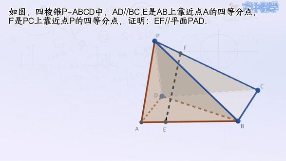 立体几何|线面平行例题一道 学会方法,灵活运用,数学就是进步的,提分不难,难在不做
#高一 #数学 #高中数学 #线面平行 #立体几何