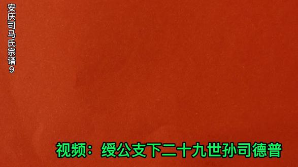 司马氏宗谱,出门在外要查,不在身边没关系,看视频就完全可以了 #夺冠2021