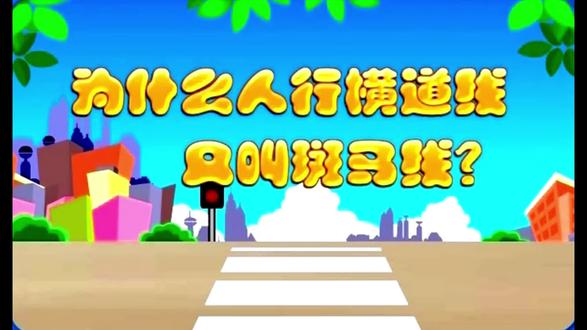 为什么人行横道线只叫斑马线? #儿童益智教育