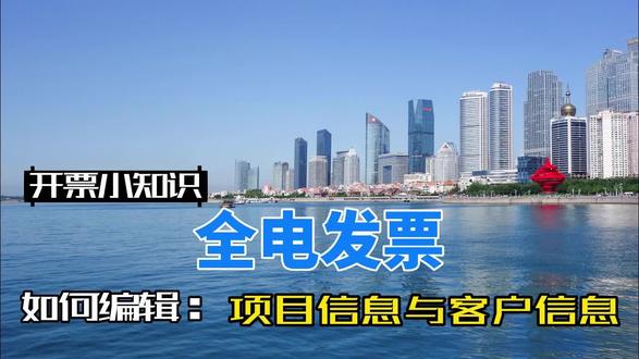 全电发票编辑项目信息与客户信息