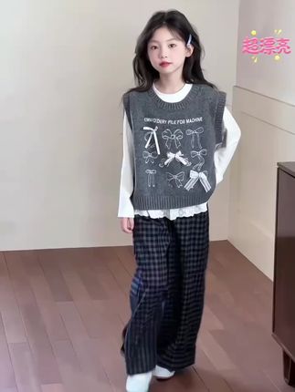 #高品质童装 #潮童穿搭 #秋冬新款 #女童套装 #中大童女孩衣服推荐