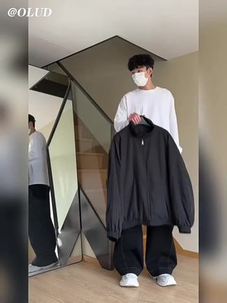 高街潮牌宽松高级感直筒拖地长裤子