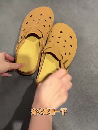 勃肯鞋女2025春夏新款爆款包头半拖外穿厚底懒人一脚蹬舒适单鞋