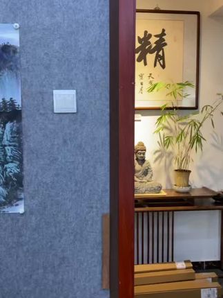 手绘《福地安居》 #家居挂画 #国画 #风景画 #文玩探宝 #翻翻我家的文玩好东西