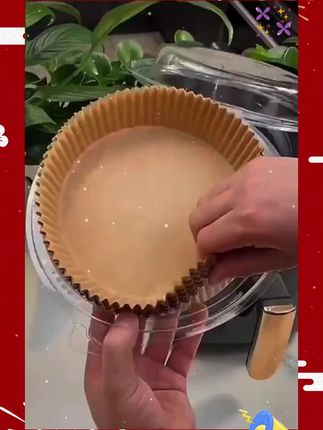 很多人不知道有这种空气炸锅专用纸,烤完东西不用刷锅刷盘子,太方便了