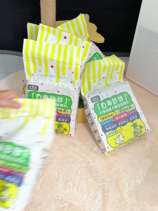 思享家豆腐木薯混合猫砂不粘底结团紧实不易松散