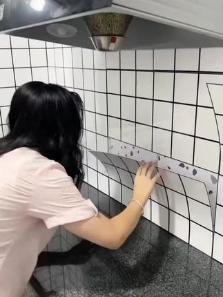 仿瓷砖墙贴纸自粘防水防潮厨房卫生间墙面装饰壁纸墙面装饰板