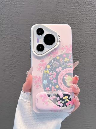 愿你有数不尽的鲜花和浪漫~粉粉唱片花朵磨砂彩银防摔 #华为pura70 #手机壳 #这个手机壳真的长在我心巴上了#3c好物推荐