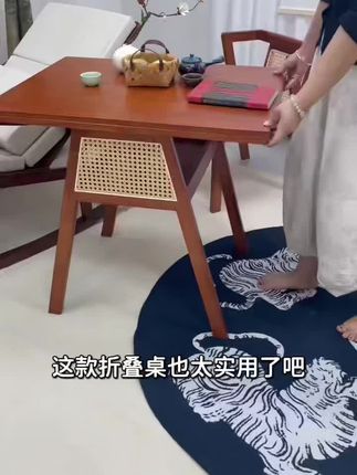 新中式阳台茶桌椅组合实木泡茶桌小户型茶桌一体一整套禅意