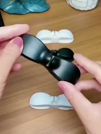 插电蝴蝶收纳夹家用电器插排绕线器电源数据线免打孔