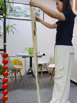 和气满堂四尺荷花水墨画客厅书房挂画作品