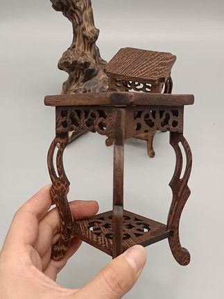 鸡翅木实木博古架推荐,实用性强,可做置物架,小花架,博古架!