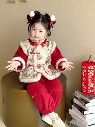今年流行这样的中国风汉服套装,女童装太美了,穿上超迷人