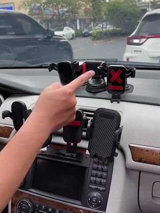 嘉欧佳车载手机导航耐高温支架墨镜眼镜架可旋转电镀车摆件停车牌