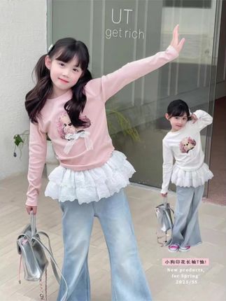 宝贝穿上洋气T恤,妈妈再也不担心换季烦恼! 秋冬季节必备!这款T恤不仅包邮还支持运费险,不合适的还可以退哦~#女童穿搭#面料柔软舒适#潮童穿搭#长袖t恤#初秋打底衫怎么搭