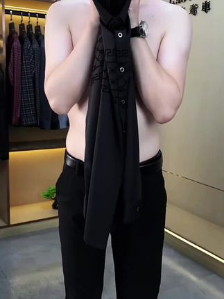 无痕植绒长袖衬衫