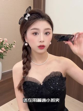 【兔耳朵刘海夹】夏季新款精致小众设计师款式精灵耳小抓夹