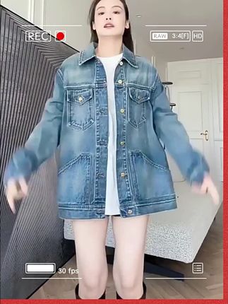 2025新款潮流休闲宽松复古水洗牛仔外套潮流时尚